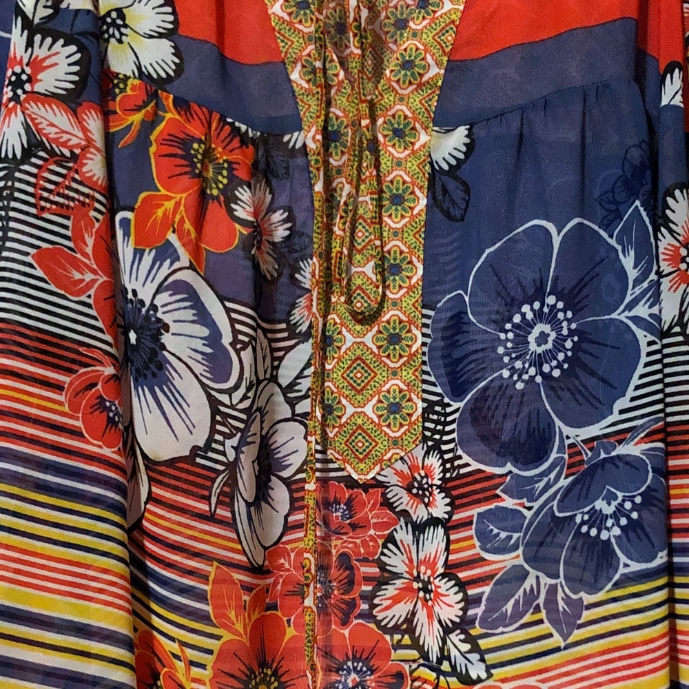 Floral Abstract Top